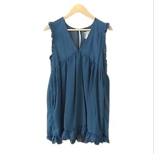 Harper Babydoll Chambray Mini Dress